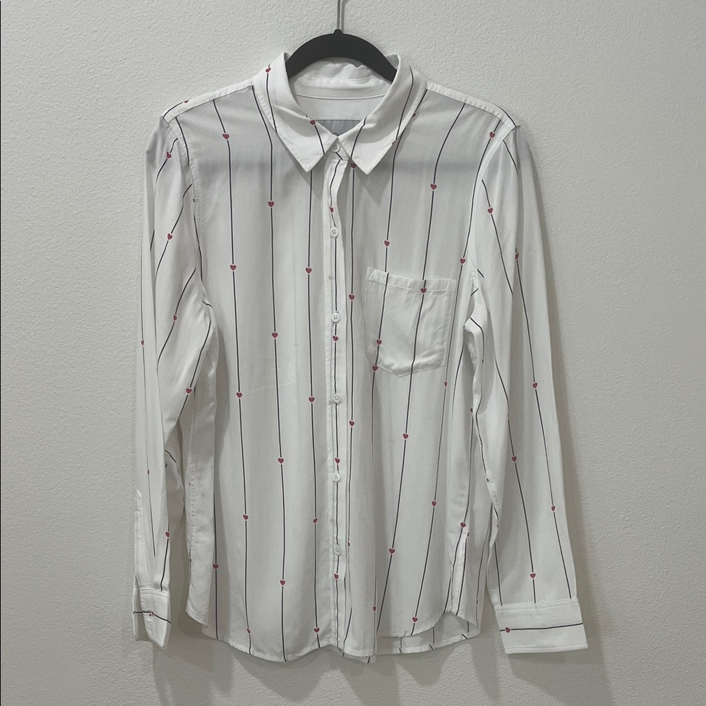 Rails Kathryn Shirt in Striped Hearts